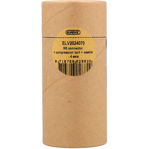 Elvedes set m6 connector, klembout en ring (4st)