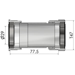 Elvedes trapas thread fit t47a (cerv�lo) voor sram dub