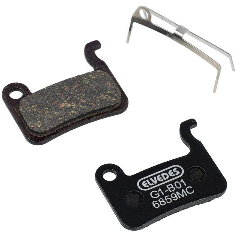 Afbeelding laden in galerijviewer, Elvedes schijfremblokset - shimano - carbon metallic compound (semi metal pads) - 10 paar
