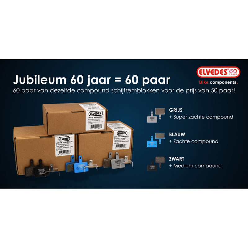 Load image into Gallery viewer, Elvedes schijfremblokken 6854 blauw (60pr)
