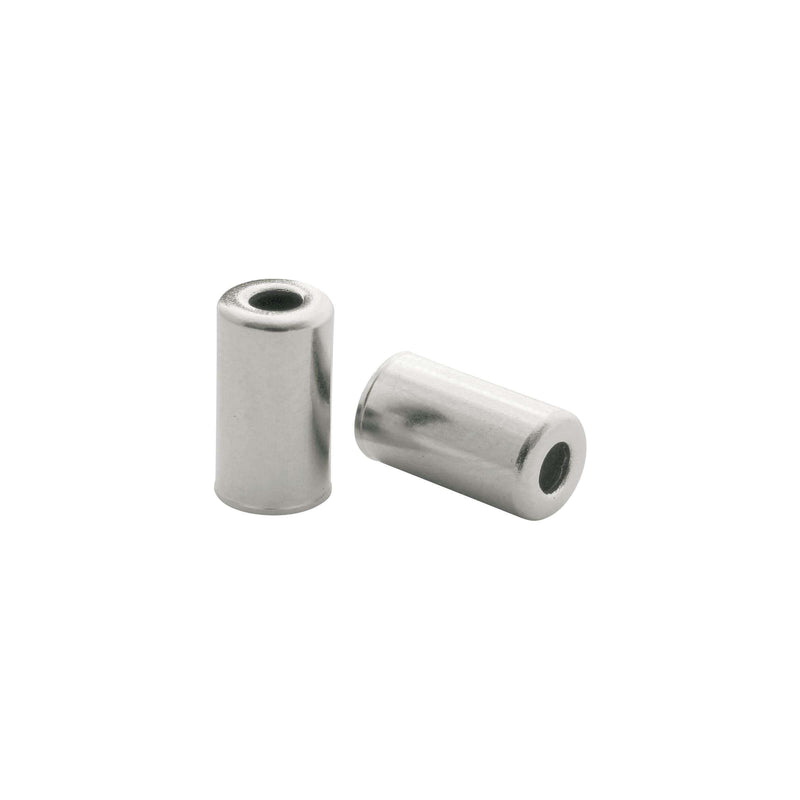 Load image into Gallery viewer, kabelhoedjes messing 5 mm zilver 200 stuks
