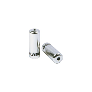 Elvedes gesealede ferrules 4,3mm zilver (50)