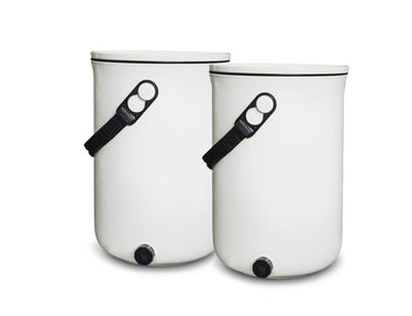 Em agriton bokashi - design keukenemmer - 9,6l - set van 2