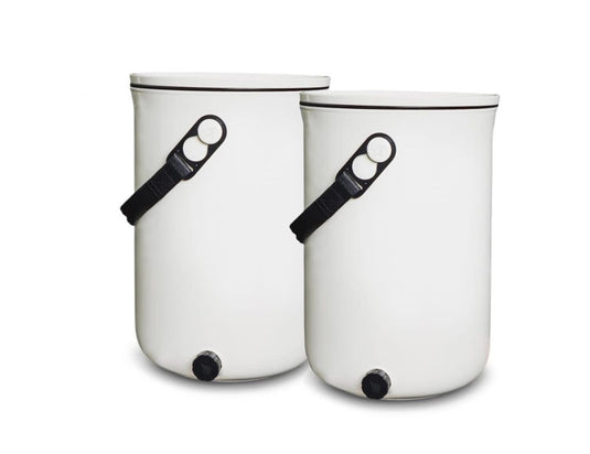 Em agriton bokashi - design keukenemmer - 9,6l - set van 2