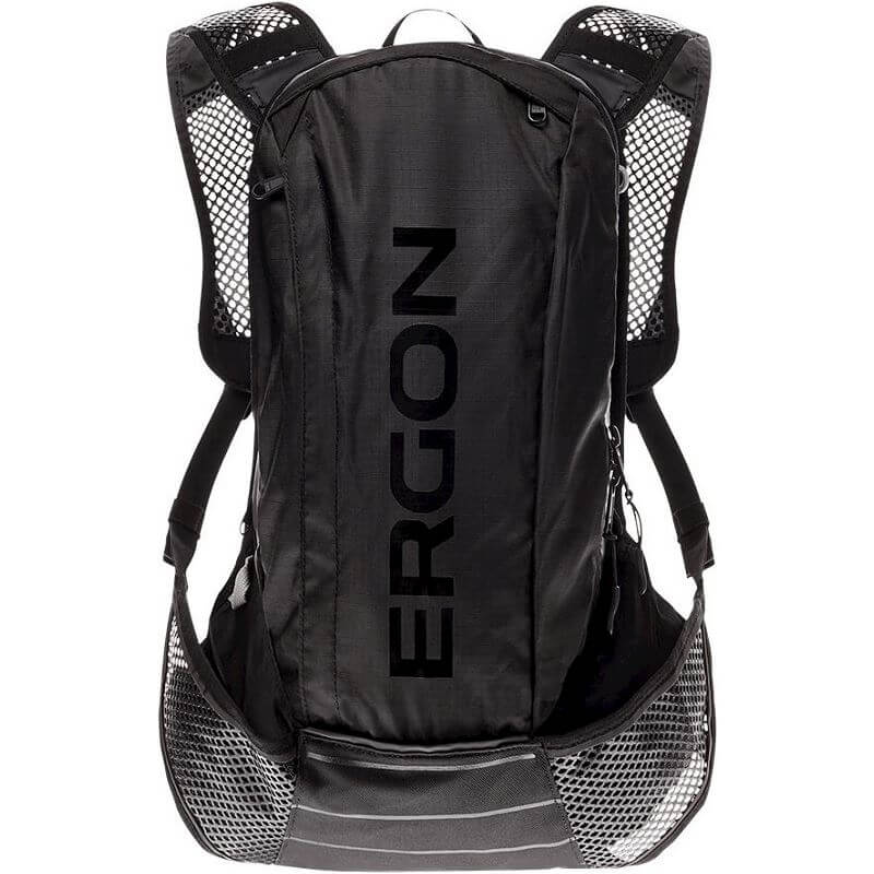 Ergon BX2 Evo Rugtas Zwart - Lichtgewicht - Geschikt voor dagtochten - 10 + 1.5L volume - Waterdicht - Polyester Nylon - Anders bevestigingssysteem - Inclusief regenhoes