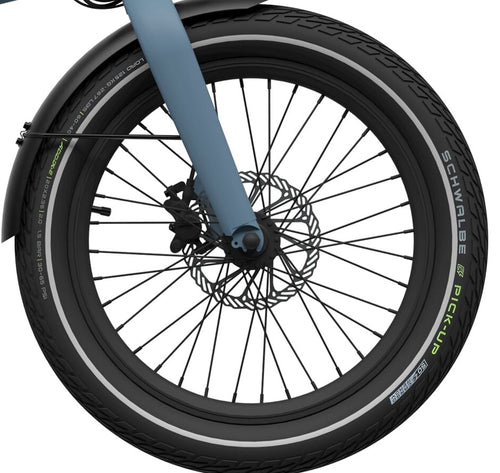 Eovolt voorwiel 20 inch zonder schijf en band zwart