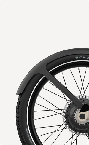Eovolt spatbord achter afternoon pro zwart