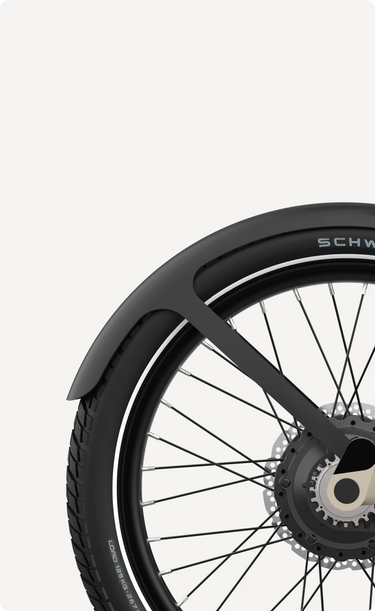 Eovolt spatbord achter afternoon pro zwart