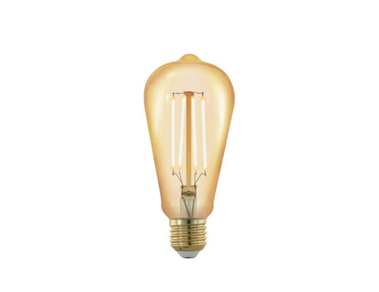 Eglo ledlamp - e27 - ovaal - 320 lm - amber - dimbaar - 1700k
