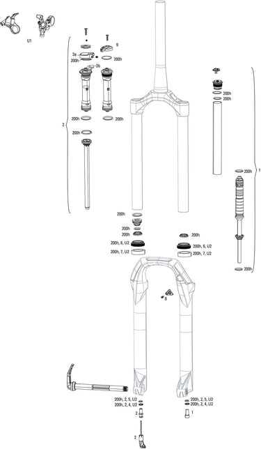 Rockshox federgabel judy silver tk susp.fork rs judy sil.tk 120mm black