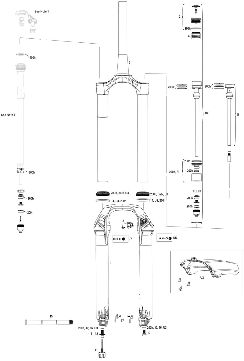 Load image into Gallery viewer, Rockshox verende voorvork lyrik ultimate flight attendant 27,5 + 29 boost susp.fork rs lyrik ult. fl.att.27,5 + 29 red
