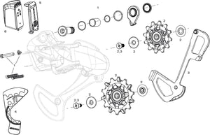 Sram achterderailleur xx1 eagle axs rear derail. xx1 eagle axs 12sp 52 t.