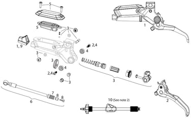 Sram schijfrem maven silver a1 disc brake maven silver rear 2000mm