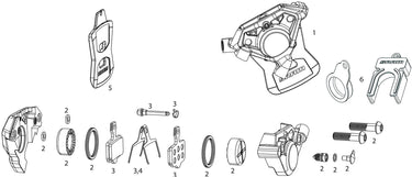 Sram scheibenbremse force axs e1 brakes disc force axs e1 right front