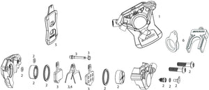 Sram scheibenbremse force axs e1 brakes disc force axs e1 left rear