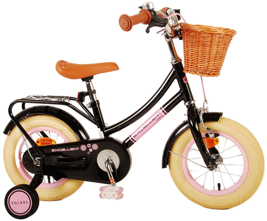 Volare Excellent Kinderfiets - Meisjes - 12 inch - Zwart