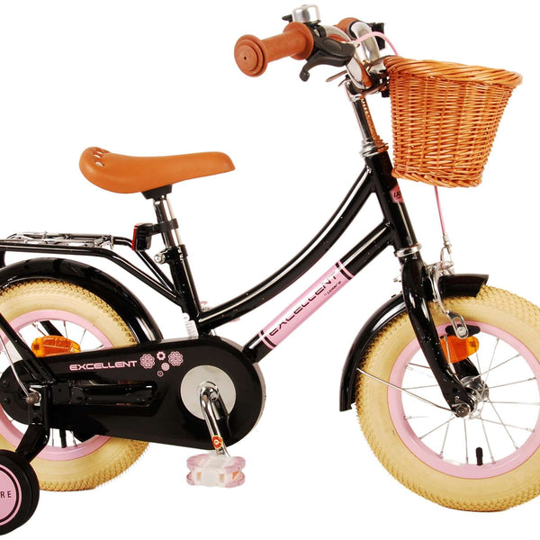 Volare Excellent Kinderfiets - Meisjes - 12 inch - Zwart