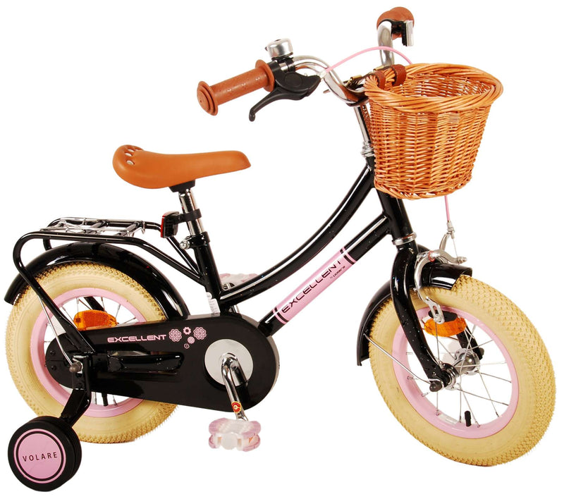 Load image into Gallery viewer, Volare Excellent Kinderfiets - Meisjes - 12 inch - Zwart
