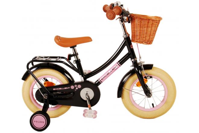 Load image into Gallery viewer, Volare Excellent Kinderfiets - Meisjes - 12 inch - Zwart
