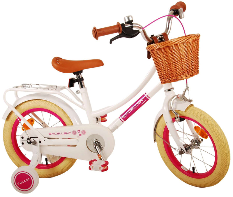 Load image into Gallery viewer, Volare excellent kinderfiets - meisjes - 14 inch - wit
