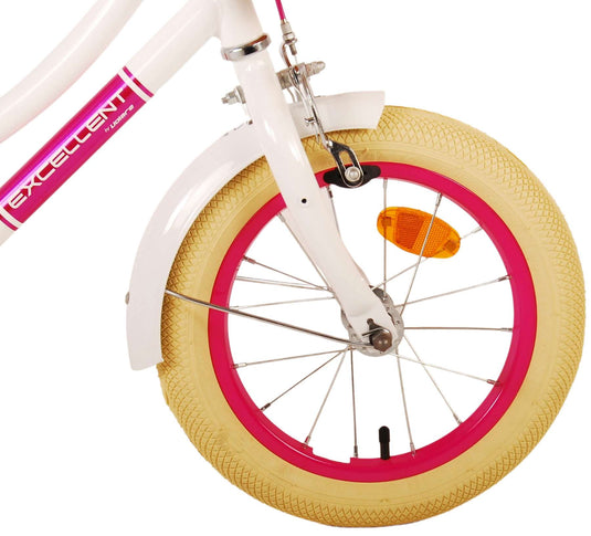Volare excellent kinderfiets - meisjes - 14 inch - wit