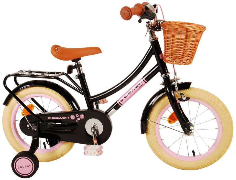 Load image into Gallery viewer, Volare Excellent Kinderfiets - Meisjes - 14 inch - Zwart
