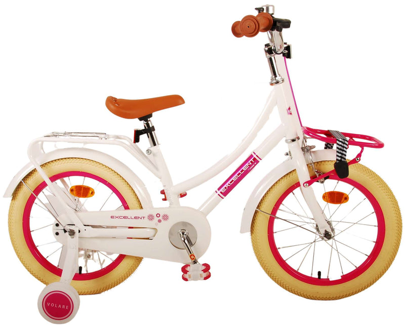 Load image into Gallery viewer, Volare Volare Kinderfiets Meisjes 16 inch Wit95% afgemonteerd
