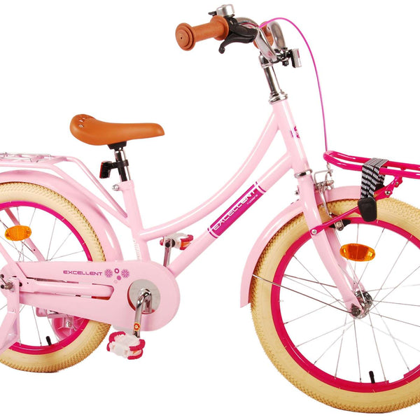 Volare Excellent Kinderfiets - Meisjes -18 inch - Roze - 95% afgemonteerd