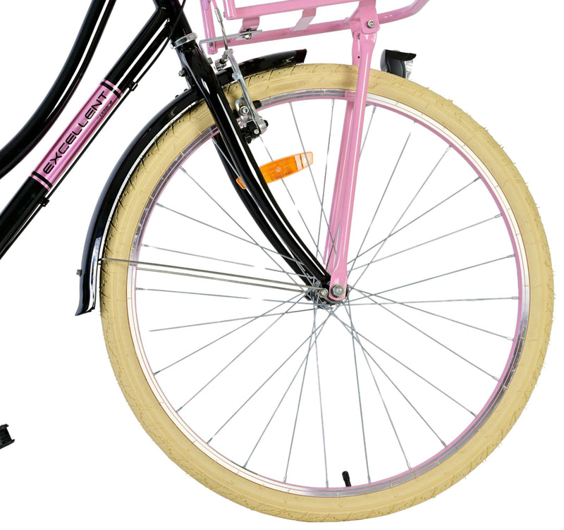 Load image into Gallery viewer, Volare Excellent Kinderfiets - Meisjes - 26 inch - Zwart - 3 versnellingen
