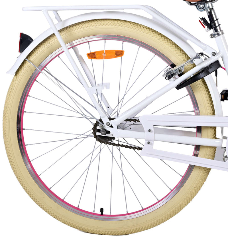 Load image into Gallery viewer, Volare Volare Kinderfiets Meisjes 26 inch Wit Twee handremmen
