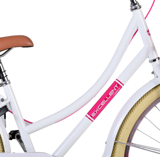 Volare Volare Kinderfiets Meisjes 26 inch Wit Twee handremmen