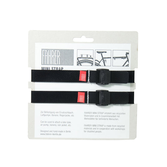 Fahrer cargo mini strap m 35x2cm zwart (2 stuks)