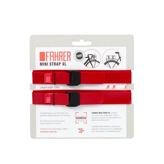 Fahrer cargo mini strap xl 70x2cm rood (2 stuks)