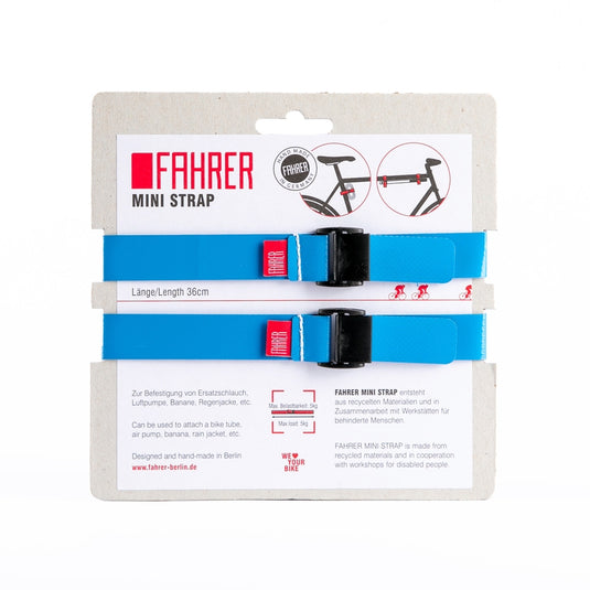 Fahrer cargo mini strap m 35x2cm lichtblauw (2 stuks)