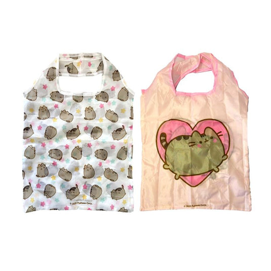 Opvouwbare tas - pusheen de kat hartjes sterren