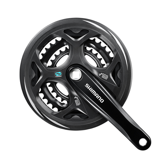 ギャラリービューアに画像をロードする, Shimano crankstel altus m311 48-38-28t 175mm +cg kk zwart
