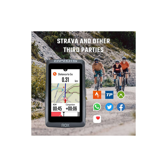 Sigma Fietscomputer ROX 12.1 EVO White Set met sensoren