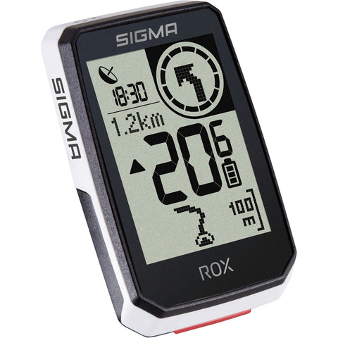 Sigma fietscomputer Rox 2.0 GPS stuurhouder wit