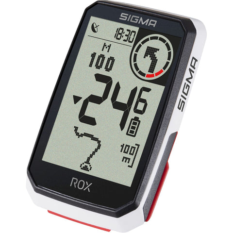 Sigma ROX 4.0 GPS White stuurhouder USB-C oplaadkabel