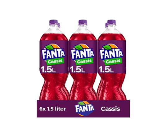 Fanta cassis pet fles (6x 1,5 liter)