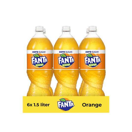Fanta zero orange pet (6x 1.5 liter)