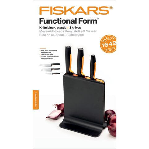 Fiskars Fiskars Functional Form Kunststof messenblok met 3 messen