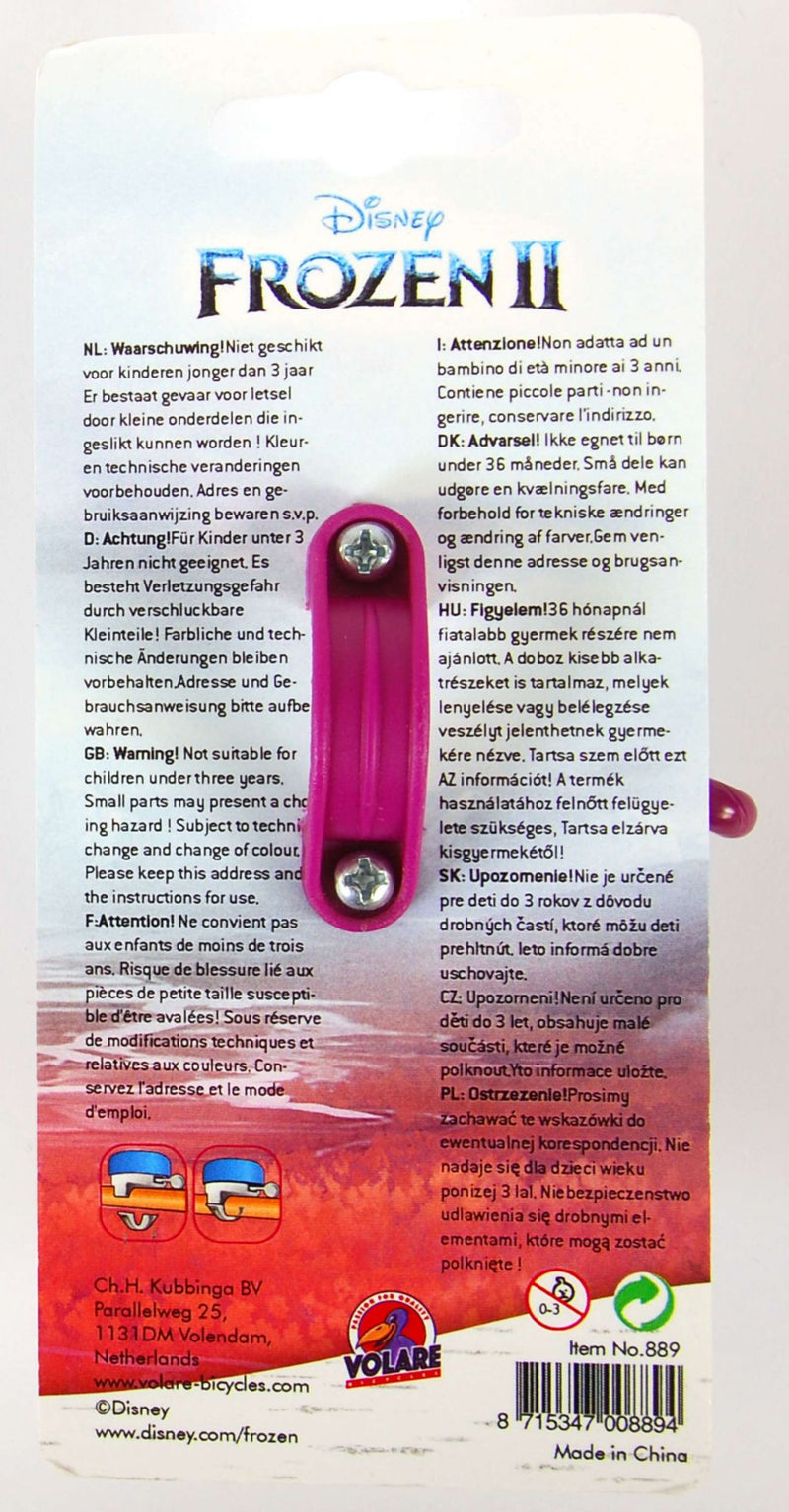 Load image into Gallery viewer, fietsbel Frozen 2 60 mm lichtblauw
