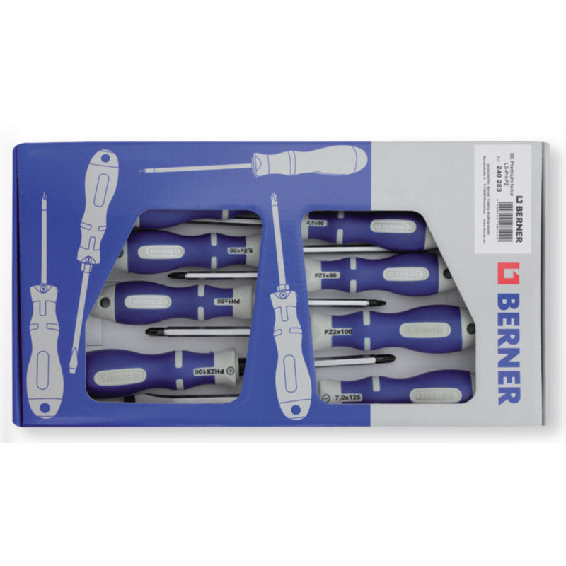 Load image into Gallery viewer, Berner 240280 Schroevendraaier set 7-delig met slagkop
