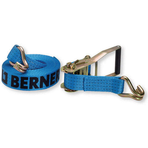 Load image into Gallery viewer, Berner 371250 Spanband met ratel en dubbele spanhaak 6 meter
