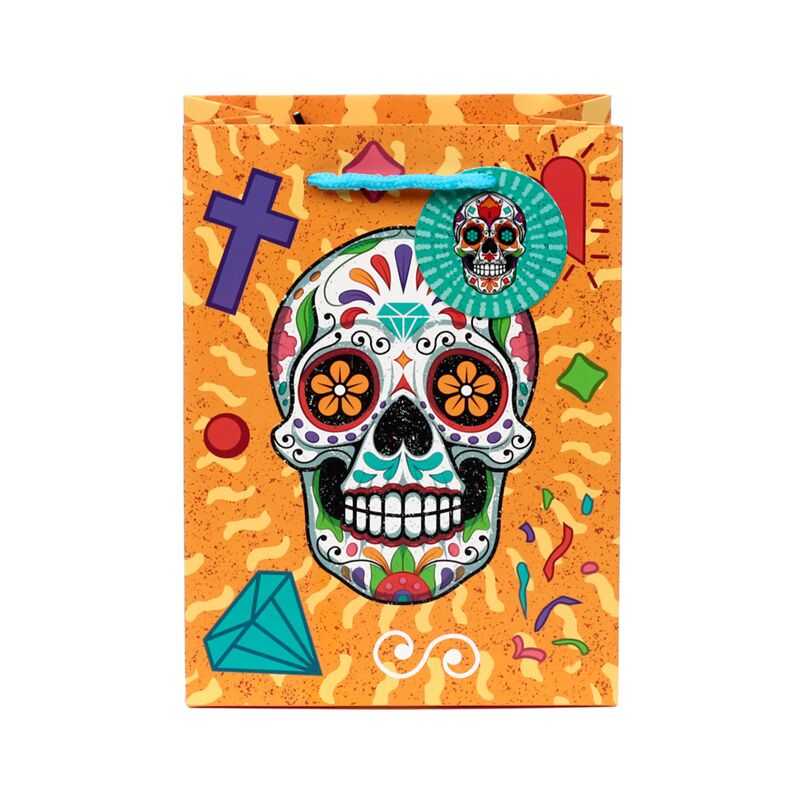 Load image into Gallery viewer, Dia de los muertos mexicaans doodshoofd - cadeautasje medium
