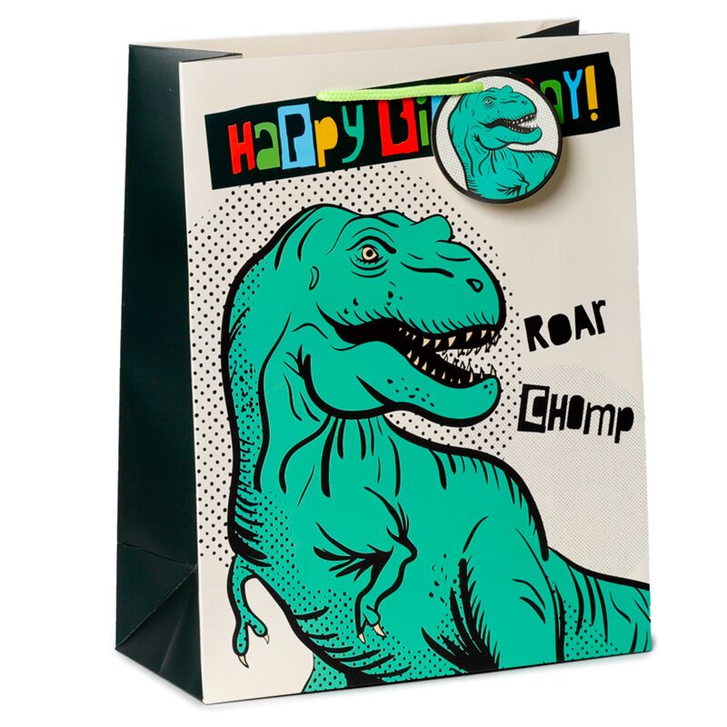 Load image into Gallery viewer, Happy birthday dinosaurussen - cadeautasje large
