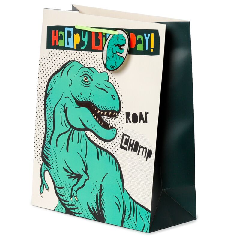 Load image into Gallery viewer, Happy birthday dinosaurussen - cadeautasje large

