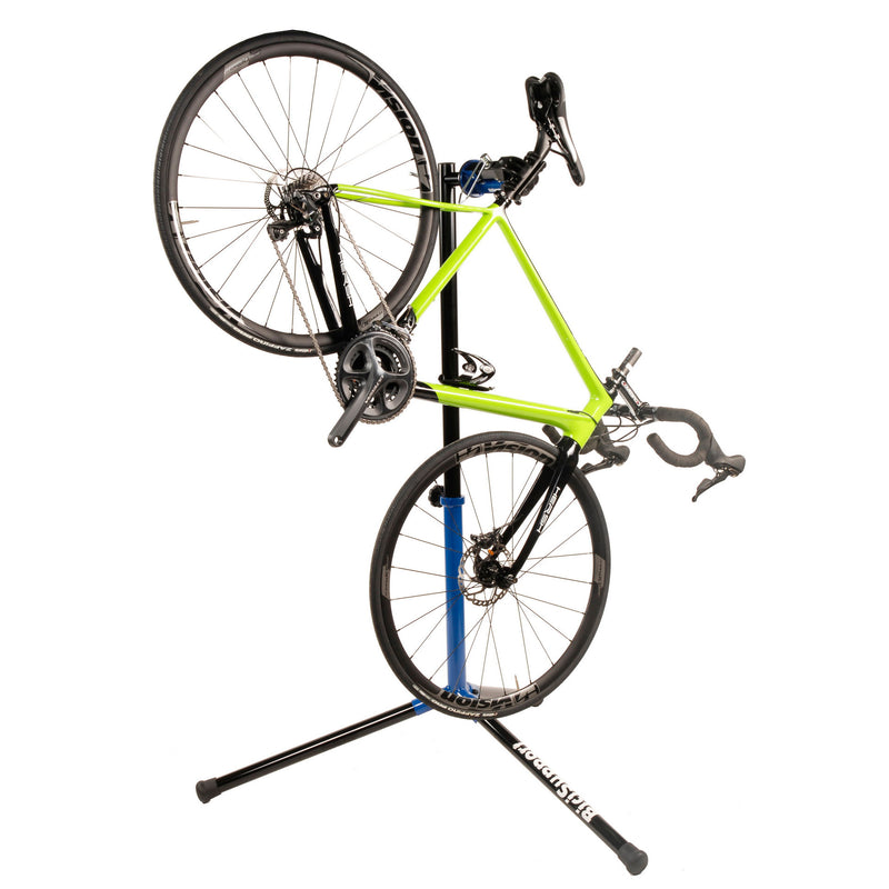 Load image into Gallery viewer, Bicisupport folding clamp xl reparatiestandaard zwart blauw
