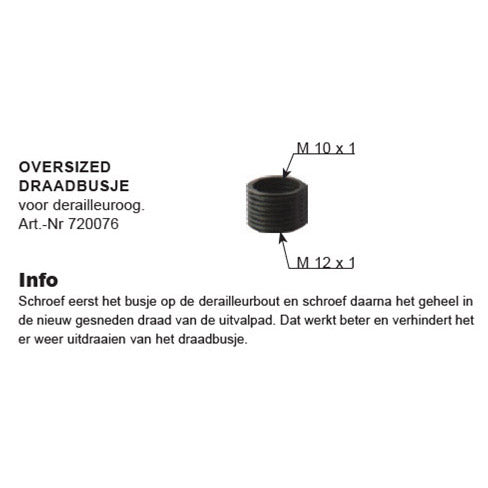 draadoog voor derailleuroog M10 M12